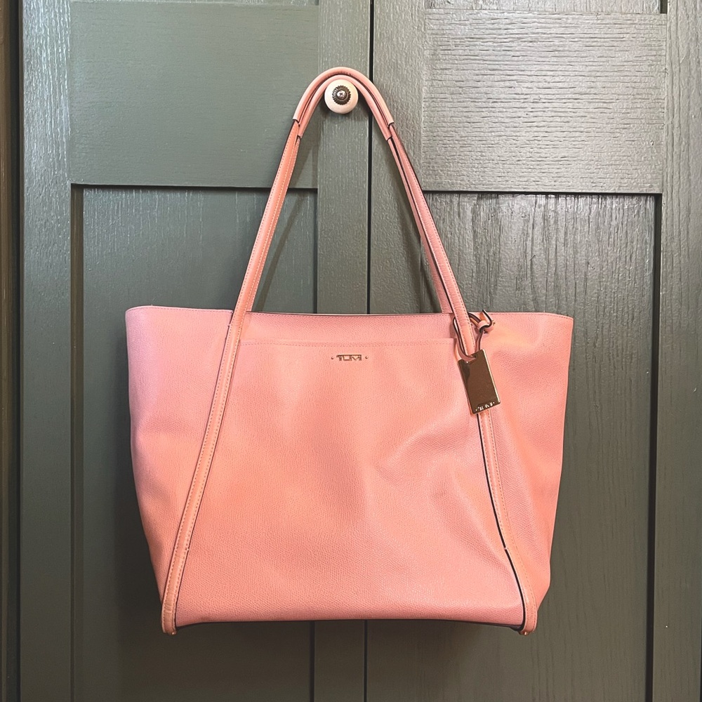 Light Pink Tumi Travel Tote